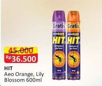 Promo Harga HIT Aerosol Orange, Lilly Blossom 675 ml - Alfamart