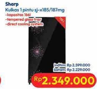 Promo Harga Sharp SJ-X185MG | Kulkas 1 Pintu  - Hypermart