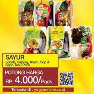 Promo Harga Sayur Lodeh Pack/Sayur Capcay Pack/Sayur Asam Pack/Sayur Sop Pack/Sayur Sapo Tahu  - Yogya