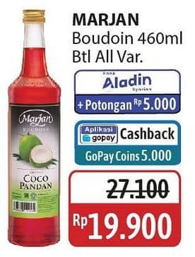 Promo Harga Marjan Syrup Boudoin All Variants 460 ml - Alfamidi