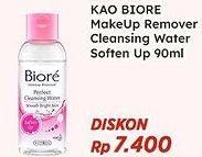 Promo Harga BIORE Makeup Remover Perfect Cleansing Water Soften Up 90 ml - Indomaret