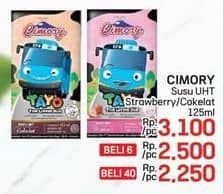 Promo Harga Cimory Susu UHT Strawberry, Chocolate 125 ml - LotteMart