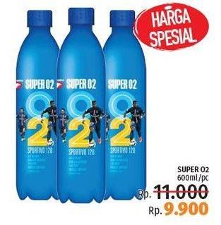Promo Harga SUPER O2 Silver Oxygenated Drinking Water 600 ml - LotteMart