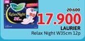 Promo Harga Laurier Relax Night 35cm 12 pcs - Alfamidi