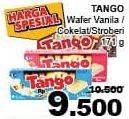 Promo Harga TANGO Wafer Vanilla Milk, Strawberry, Chocolate 176 gr - Giant