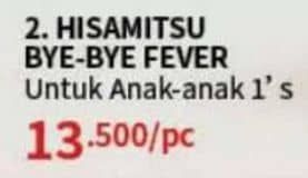 Promo Harga Hisamitsu Plester Kompres Demam Bye Bye Fever Anak 1 pcs - Guardian