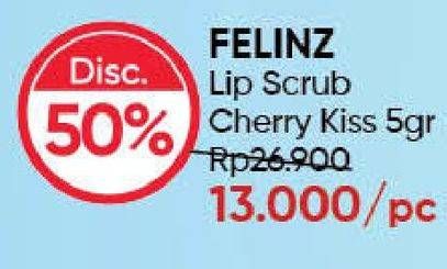 Promo Harga FELINZ Lip Scrub Cherry Kiss  - Guardian