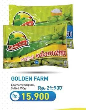 Promo Harga Golden Farm Sayuran Beku Edamame Salted, Edamame Original 450 gr - Hypermart