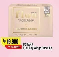 Promo Harga Pokana Flou Pembalut SAP Ultrathin 0,7 mm Medium Wings 30 Cm 8 pcs - Alfamart