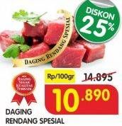 Promo Harga Daging Rendang Sapi Spesial per 100 gr - Superindo