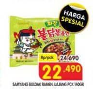 Promo Harga Samyang Hot Chicken Ramen Jjajang 140 gr - Superindo