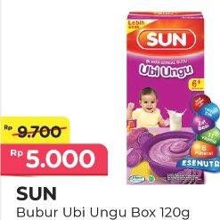 Promo Harga SUN Bubur Sereal Susu Ubi Ungu 120 gr - Alfamart