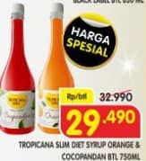 Promo Harga Tropicana Slim Syrup Cocopandan, Orange 750 ml - Superindo