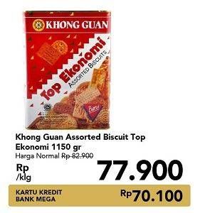Promo Harga KHONG GUAN Top Biscuit Assortment 1150 gr - Carrefour