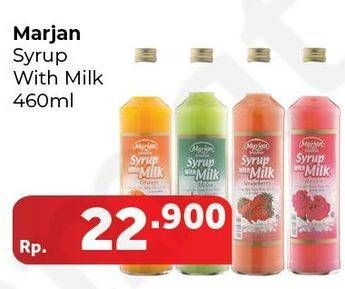 Promo Harga MARJAN Syrup with Milk 460 ml - Carrefour