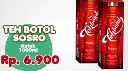 Promo Harga Sosro Teh Botol 1000 ml - Yogya