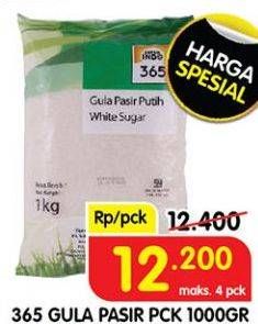 Promo Harga 365 Gula Pasir 1000 gr - Superindo