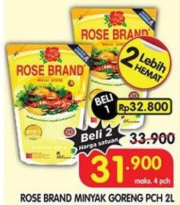 Promo Harga Rose Brand Minyak Goreng 2000 ml - Superindo