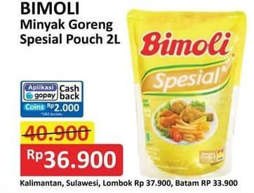 Promo Harga Bimoli Minyak Goreng Spesial 2000 ml - Alfamart