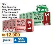 Promo Harga ZEN Anti Bacterial Body Soap Shiso Sandalwood 80 gr - Indomaret