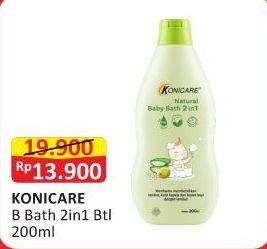 Promo Harga Konicare Natural Baby Bath 2 in 1 200 ml - Alfamart