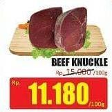 Promo Harga Beef Knuckle (Daging Inside) per 100 gr - Hari Hari