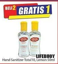 Promo Harga LIFEBUOY Hand Sanitizer Total 10, Lemon Fresh 50 ml - Hari Hari