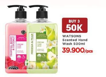 Promo Harga WATSONS Hand Wash All Variants 500 ml - Watsons
