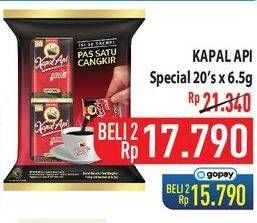 Promo Harga Kapal Api Kopi Bubuk Special per 20 sachet 6 gr - Hypermart