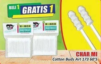 Promo Harga CHARMI Cotton Buds Art 173 60 pcs - Hari Hari