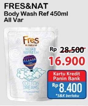 Promo Harga Fres & Natural Hijab Refresh Body Wash All Variants 450 ml - Alfamart