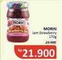 Promo Harga MORIN Jam Strawberry 170 gr - Alfamidi