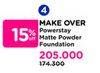 Promo Harga Make Over Power Stay Matte Powder Foundation  - Watsons