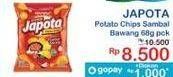Promo Harga Japota Potato Chips Sambal Bawang 68 gr - Indomaret