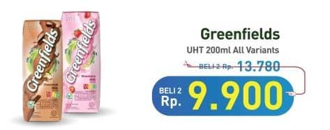 Promo Harga Greenfields UHT All Variants 200 ml - Hypermart