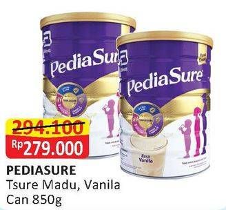 Promo Harga PEDIASURE Complete Triplesure Madu, Vanila 850 gr - Alfamart