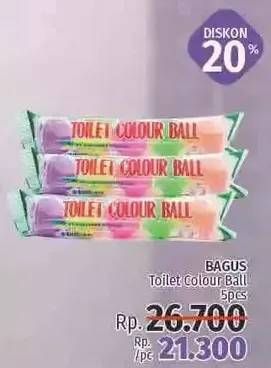 Promo Harga BAGUS Toilet Colour Ball 5 pcs - LotteMart