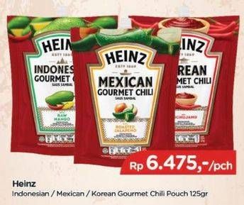 Promo Harga HEINZ Gourmet Chili Indonesian, Mexican, Korean 125 gr - TIP TOP