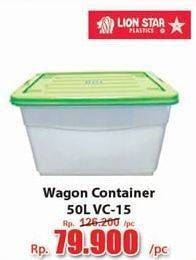 Promo Harga LION STAR Wagon Container VC-15 50000 ml - Hari Hari