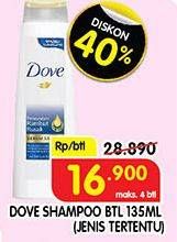 Promo Harga DOVE Shampoo 135 ml - Superindo