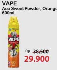 Promo Harga Fumakilla Vape Aerosol Sweet Powder, Orange 600 ml - Alfamart