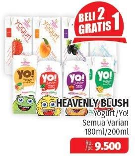 Promo Harga HEAVENLY BLUSH Yoguruto All Variants 200 ml - Lotte Grosir