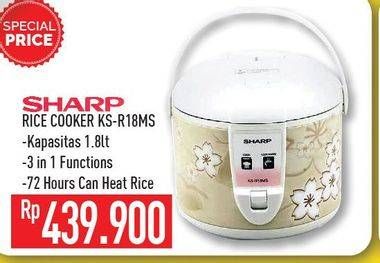 Promo Harga SHARP KS-R18MS | Rice Cooker 1.8ltr  - Hypermart