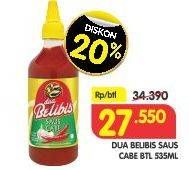 Promo Harga DUA BELIBIS Saus Cabe 535 ml - Superindo