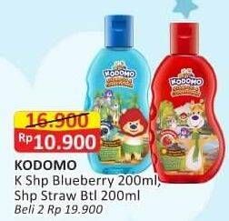Promo Harga Kodomo Gel Shampoo & Conditioner Blueberry, Strawberry 200 ml - Alfamart