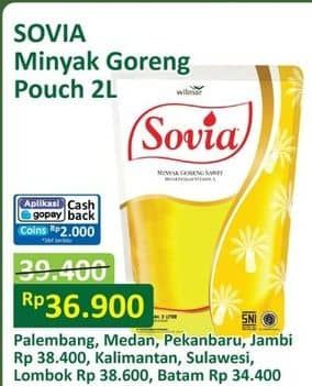 Promo Harga Sovia Minyak Goreng 2000 ml - Alfamart