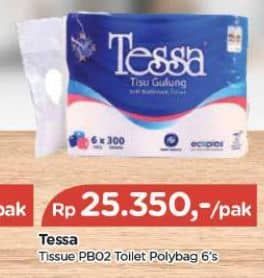 Promo Harga Tessa Toilet Tissue per 6 pcs 328 sheet - TIP TOP
