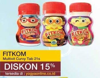 Promo Harga FITKOM Vitamin Anak Tablet 21 pcs - Yogya
