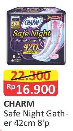 Promo Harga Charm Safe Night Gathers 42cm 8 pcs - Alfamart