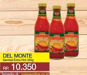 Promo Harga DEL MONTE Sauce Extra Hot Chilli 340 ml - Yogya